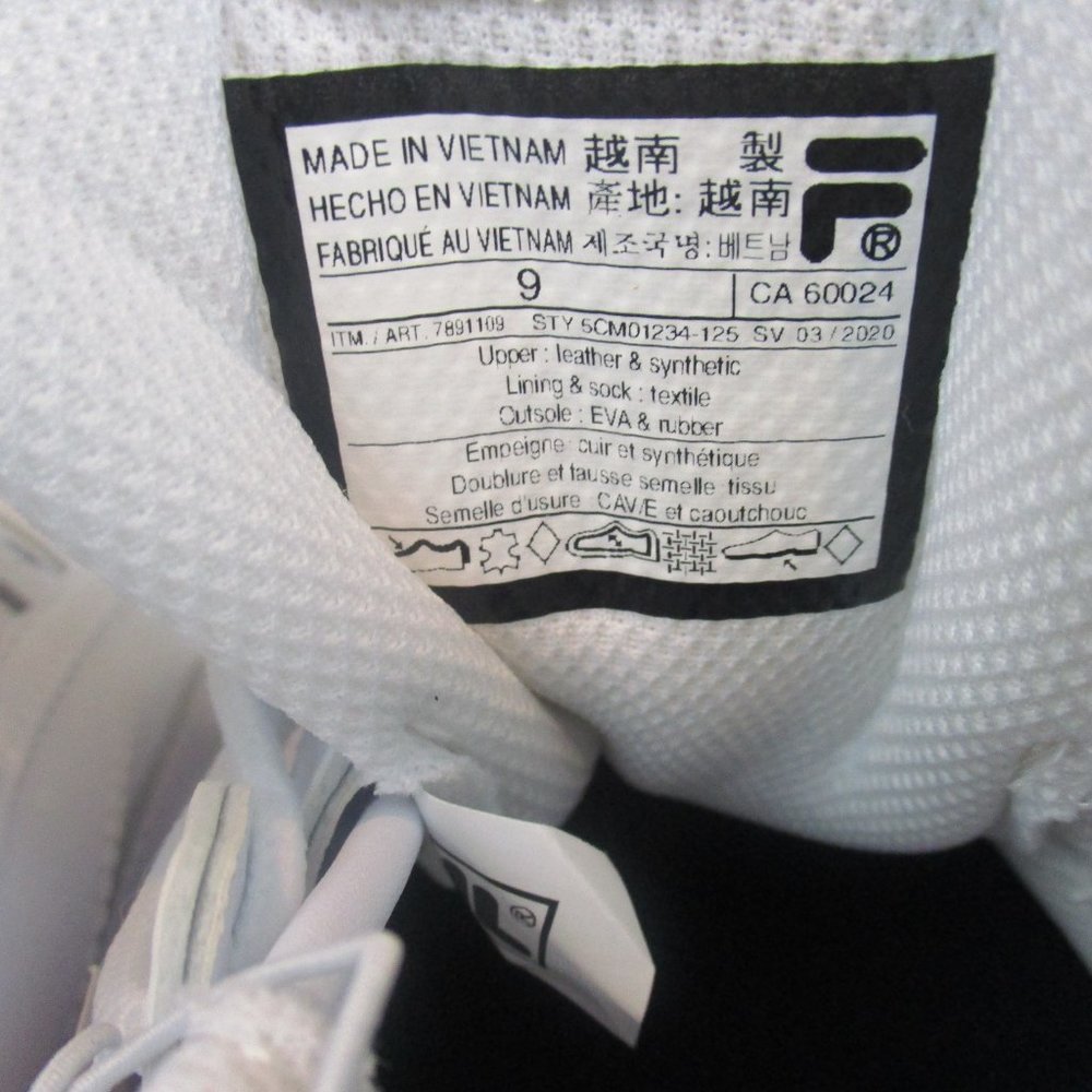 🆕 FILA Disarray chunky white sneaker women's 9 - Picture 6 of 9